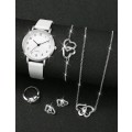 6pc/ set Ladies Luxurious Quartz Watch set