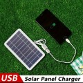 1pc Solar Portable Charging Panel Outdoor Waterproof Solar USB Charger  Suitable For Outdoor Travel