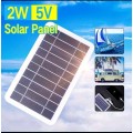 1pc Solar Portable Charging Panel Outdoor Waterproof Solar USB Charger  Suitable For Outdoor Travel
