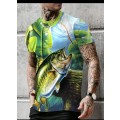 3D short sleeve fishing T shirt