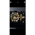 3pcs Men`s luxurious Fashionable  watch set