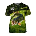Men`s 3D printed  fishing short sleeve T shirts