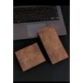 Wow amazing luxurious 2pc wallet Men`s leather hovis 2 Piece Wallet set