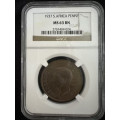 1937 * Penny * NGC graded MS63 BN * hard to get hold