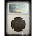 1892 * PENNY * NGC graded MS62bn
