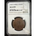 1953 * Penny * NGC graded MS64BN