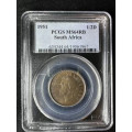 1951 * PCGS graded * low graded coin with only 25 graded RB at NGC * MS64