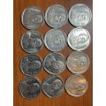 Mandela smiley coins priced per coin to take all 12 ( your bid x 12)