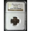 1955***1/4P***PF66RD***NGC graded rare red colour