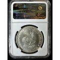 1947***5 shilling TOP CROWN***MS64***NGC