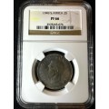 1949***2 Shilling***PF66***NGC mintage of only 800