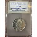 1945  ***  2 Shilling  ***  MS62  ***  Less than 40 coins graded MS at NGC