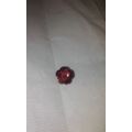 1ct Natural Flower Cut Garnet Amazing Luster (untreated)