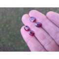Natural 6.4 Ct Two pair`s of Red Garnets