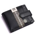 Hammonds Flycatcher Genuine Leather Wallets for Men, with outside clip- Black