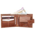 WildHorn- Tan & Black & Tan Leather Men`s Wallets with snap closure , outer clip