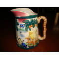 vintage hand painted  MAJOLICA type jug