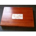 beautiful WOODEN CIGAR BOX ....replace the stickers on the box and it will make a nice gift