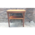Beautiful two tier wooden occasional table.