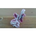 Collection of fish tank coral and accessories.