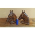 Stunning pair of horse head book ends.