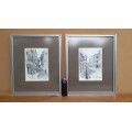 Beautiful pair of Don Davey sketch prints.