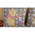 Pair of Pooh & Piglet cushions.