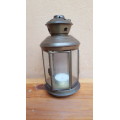 Lovely old metal candle lantern.