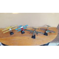 Collection of 4 plastic model aeroplanes.