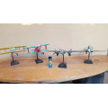Collection of 4 plastic model aeroplanes.