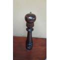 Beautiful solid imbuia wood pepper grinder.