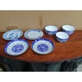 Lovely collection of blue & white plates & bowls.