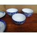 Lovely collection of blue & white plates & bowls.