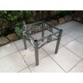 Lovely square metal coffee table.