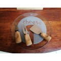 Lovely cheese serving set.