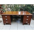 Large old oak office desk.