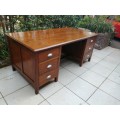 Large old oak office desk.