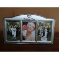 Beautiful triple wedding photo frame.