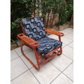Lovely, large cane arm chair.
