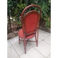 Stunning old cane high back chair.