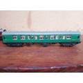 Collection of 3 vintage Kitmaster train coaches.