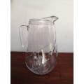 Beautiful large old glass jug.