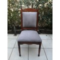 Beautiful vintage high-back chair.