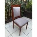 Beautiful vintage high-back chair.