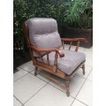 Beautiful vintage 1970`s oak arm chair.