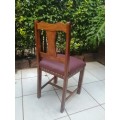 Beautiful single vintage kiaat chair.