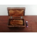 Beautiful, small carved wooden box.