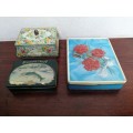 Collection of 3 lovely old tins.