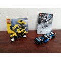 Lovely pair of genuine Lego vehicles.