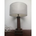 Lovely solid wood base table lamp.
